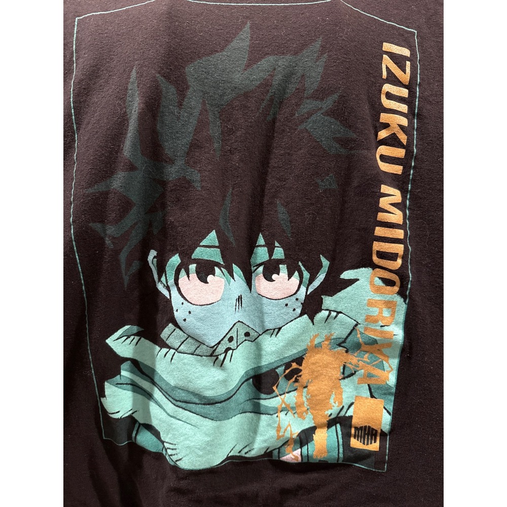 My Hero Academia Izuku Midoriya Deku Graphic T-Shirt Black 2X Crunchyroll Mens